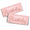 Big Dot of Happiness Pink Rose Gold Birthday - Candy Bar Wrapper Happy Birthday Party Favors - Set of 24